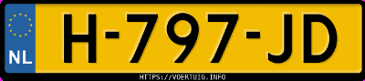 Kenteken afbeelding van H797JD, grijze BMW 745I
