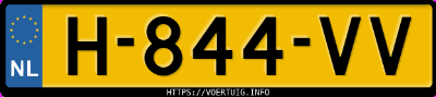 Kenteken afbeelding van H844VV, grijze BMW 118I 5-Deurs Business Edition
