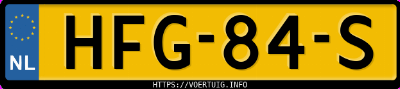 Kenteken afbeelding van HFG84S, blauwe BMW X1 Xdrive25e