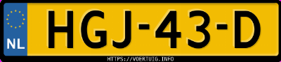 Kenteken afbeelding van HGJ43D, grijze BMW 330E