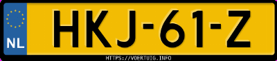 Kenteken afbeelding van HKJ61Z, zwarte BMW X1 Xdrive25e