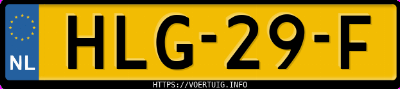 Kenteken afbeelding van HLG29F, grijze BMW X1 Xdrive25e