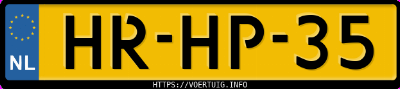 Kenteken afbeelding van HRHP35, grijze BMW 318I Touring U9