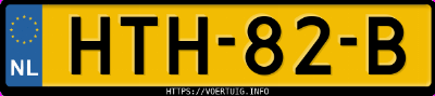 Kenteken afbeelding van HTH82B, zwarte BMW X3 30e Xdrive