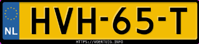 Kenteken afbeelding van HVH65T, blauwe BMW Ix Xdrive40