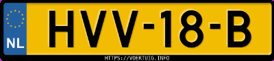 Kenteken afbeelding van HVV18B, zwarte BMW 220 Gran Coupé