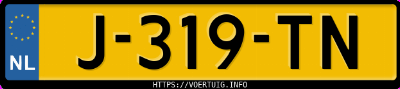Kenteken afbeelding van J319TN, zwarte BMW 1ER Reihe 116i
