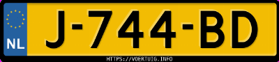 Kenteken afbeelding van J744BD, grijze BMW 530E Iperformance Berline