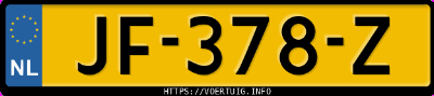 Kenteken afbeelding van JF378Z, grijze BMW 528I
