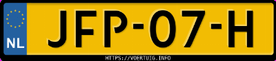 Kenteken afbeelding van JFP07H, zwarte BMW X3 Xdrive30e