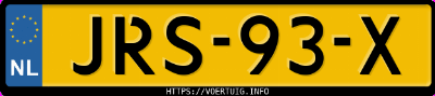 Kenteken afbeelding van JRS93X, witte BMW 330E