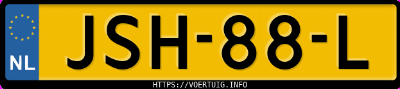 Kenteken afbeelding van JSH88L, zwarte BMW 520I