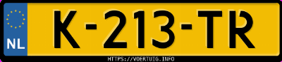 Kenteken afbeelding van K213TR, zwarte BMW 330E Touring Business Edition Plus