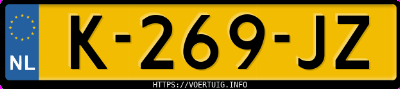 Kenteken afbeelding van K269JZ, zwarte BMW 330E Sedan Business Edition Plus
