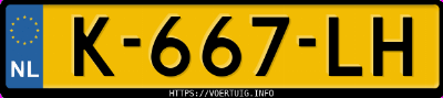 Kenteken afbeelding van K667LH, witte BMW 330E Touring Business Edition Plus