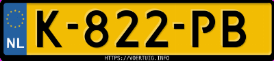 Kenteken afbeelding van K822PB, zwarte BMW 745E Sedan