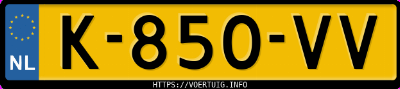 Kenteken afbeelding van K850VV, grijze BMW 330E Touring Business Edition Plus