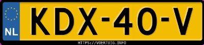 Kenteken afbeelding van KDX40V, zwarte BMW 745LE Xdrive Sedan