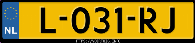 Kenteken afbeelding van L031RJ, grijze BMW 320E Touring Business Edition Plus