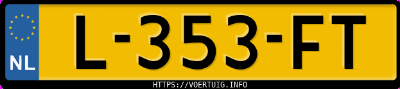 Kenteken afbeelding van L353FT, grijze BMW 5ER Reihe 525i Touring