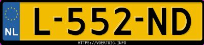 Kenteken afbeelding van L552ND, grijze BMW 320E Touring Business Edition Plus