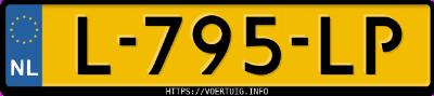 Kenteken afbeelding van L795LP, witte BMW X2 Sdrive20i