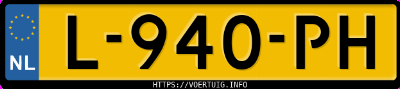 Kenteken afbeelding van L940PH, zwarte BMW 520I