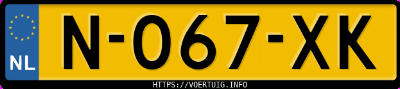Kenteken afbeelding van N067XK, grijze BMW 520I Sedan Business Edition Plus