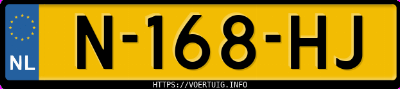 Kenteken afbeelding van N168HJ, witte BMW 530I Xdrive Limousine