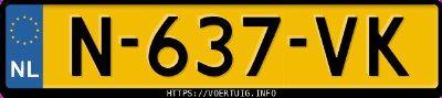 Kenteken afbeelding van N637VK, witte BMW 420I