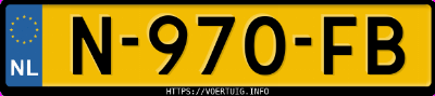 Kenteken afbeelding van N970FB, grijze BMW 330E Touring Business Edition Plus