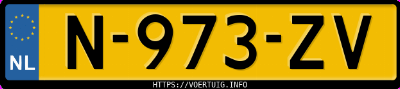 Kenteken afbeelding van N973ZV, grijze BMW 118I 5-Deurs Business Edition