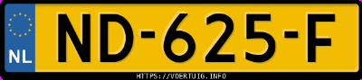 Kenteken afbeelding van ND625F, zwarte BMW 420I Gran Coup&eacute;
