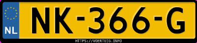 Kenteken afbeelding van NK366G, zwarte BMW X5 Xdrive30d