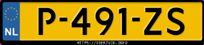 Kenteken afbeelding van P491ZS, blauwe BMW IX3