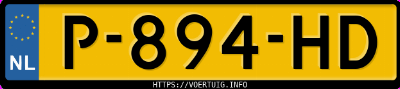 Kenteken afbeelding van P894HD, groene BMW I4 M50
