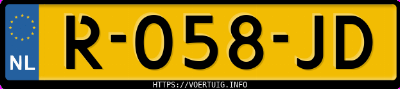 Kenteken afbeelding van R058JD, groene BMW I4 Edrive40