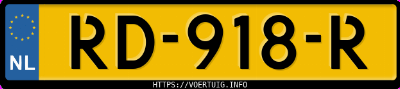 Kenteken afbeelding van RD918R, grijze BMW 530I Xdrive Touring