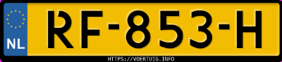 Kenteken afbeelding van RF853H, zwarte BMW X5 M50d