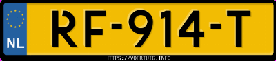 Kenteken afbeelding van RF914T, zwarte BMW 320D Efficient Dynamics Edition Berline