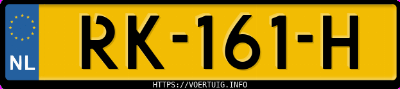 Kenteken afbeelding van RK161H, zwarte BMW 430D Xdrive