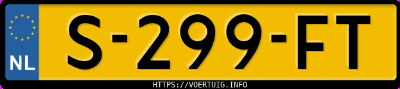 Kenteken afbeelding van S299FT, blauwe BMW 530E Xdrive