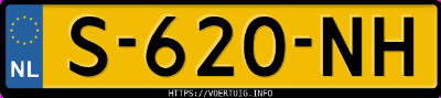 Kenteken afbeelding van S620NH, zwarte BMW X6 Xdrive30d