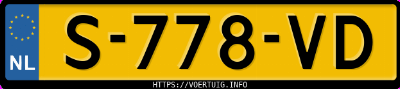 Kenteken afbeelding van S778VD, zwarte BMW IX1 Xdrive30 Edrive30