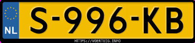 Kenteken afbeelding van S996KB, grijze BMW X5 Xdrive45e