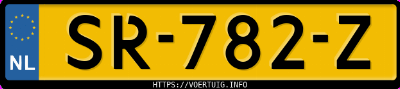 Kenteken afbeelding van SR782Z, zwarte BMW 530I Xdrive Touring