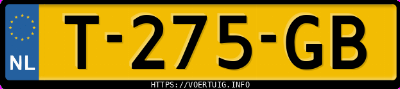 Kenteken afbeelding van T275GB, zwarte BMW 530E Iperformance Berline