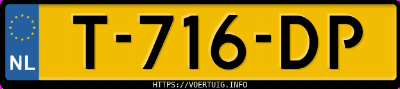 Kenteken afbeelding van T716DP, zwarte BMW M4 Competition M Xdrive Coupé
