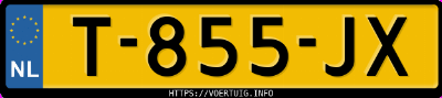 Kenteken afbeelding van T855JX, zwarte BMW X3 Xdrive30e