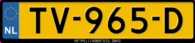 Kenteken afbeelding van TV965D, grijze BMW 320I Xdrive Touring